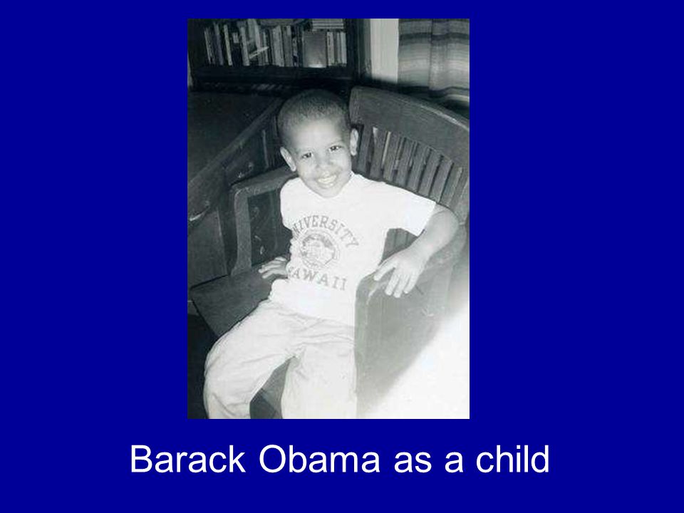 Barack Obama as a toddler