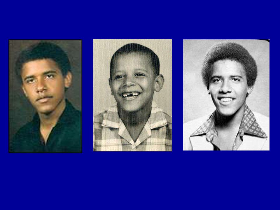 Barack poses with his mother, Ann, half sister, Maya, and maternal grandfather Stanley Dunham in Hawaii in the early 1970s after the family returned from Indonesia.