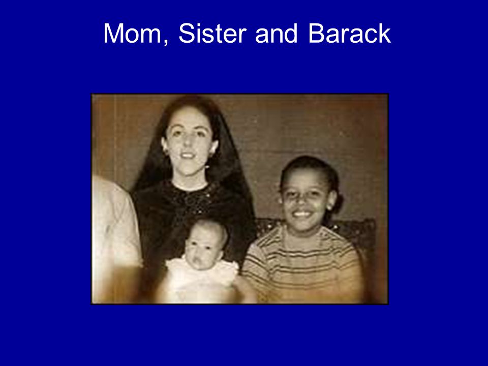 At their home in Jakarta, Ann Dunham poses in this undated photo with her second husband, Lolo Soetoro, their daughter, Maya, and Barack Obama.