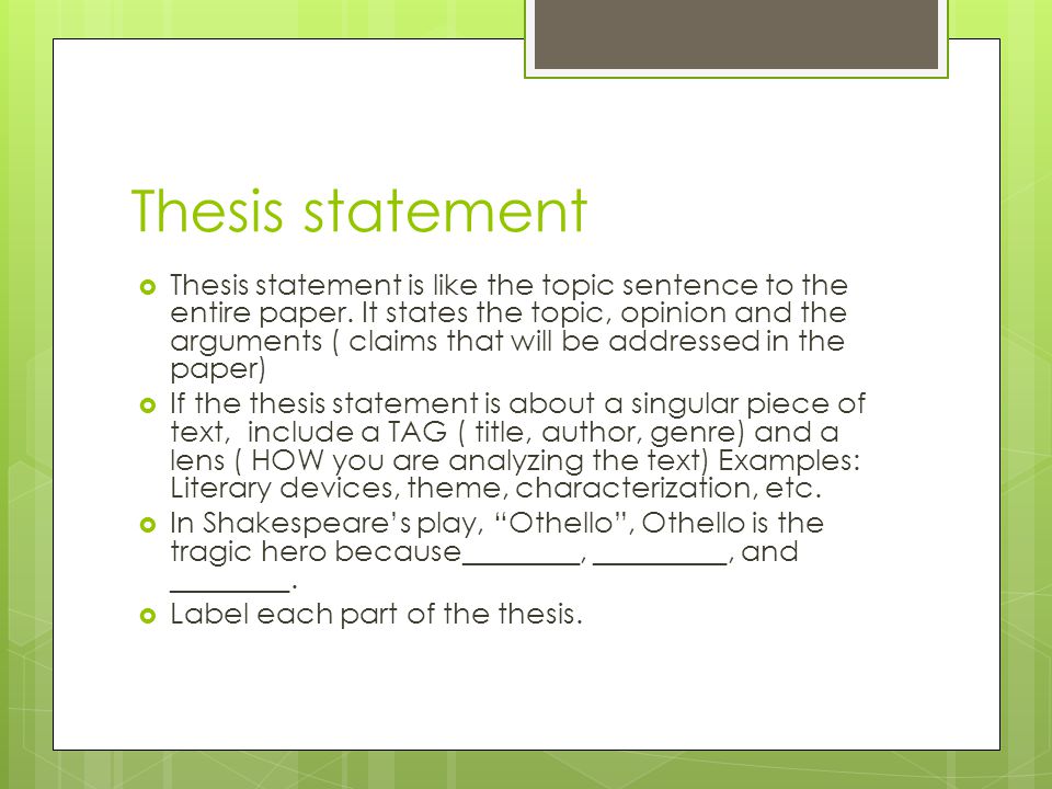 thesis statement for a paper thesis statement for a paper