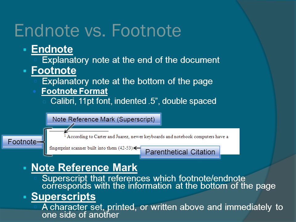 Endnote vs.