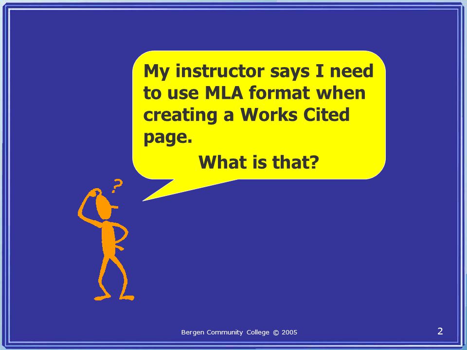 1 Creating a Works Cited Page Using Sources