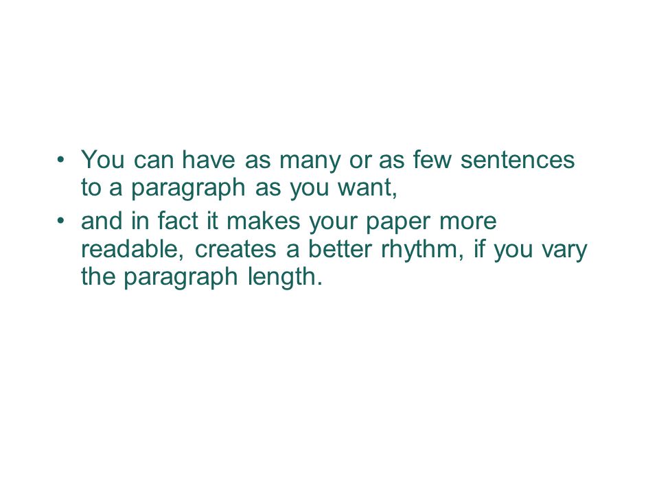 You can have as many or as few sentences to a paragraph as you want, and in fact it makes your paper more readable, creates a better rhythm, if you vary the paragraph length.
