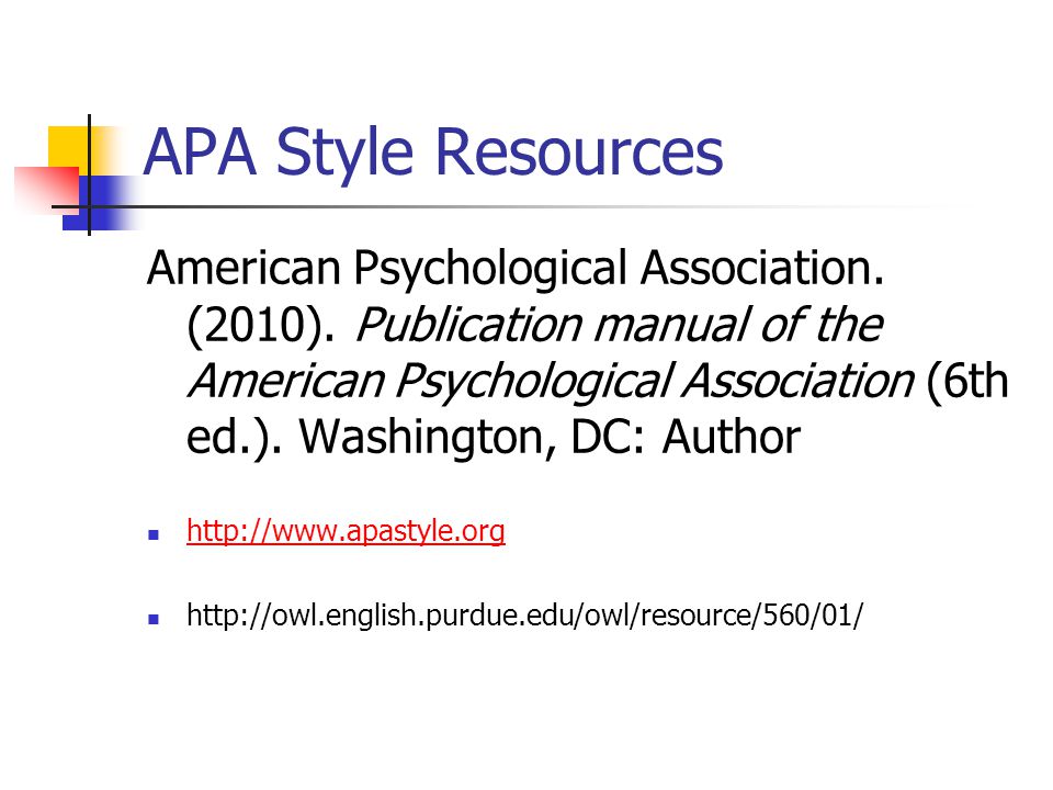 apa style manual 6th edition
