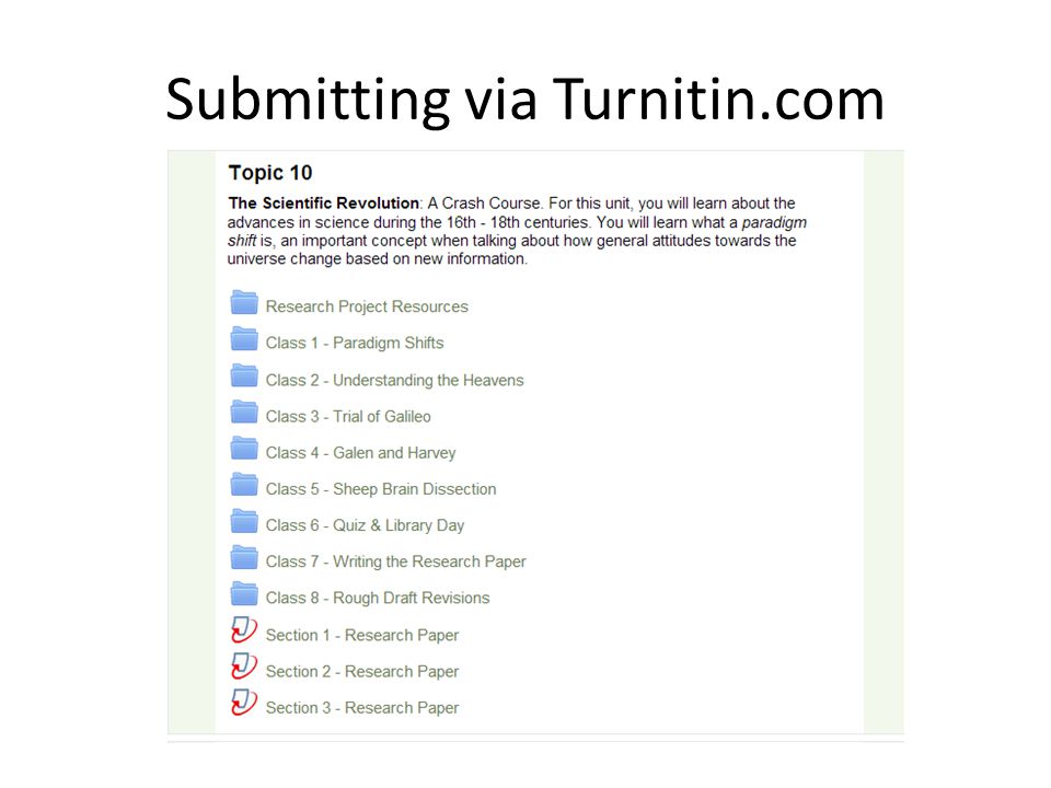 Submitting via Turnitin.com