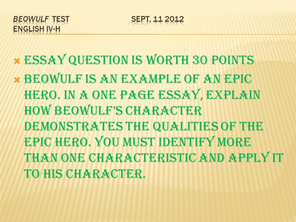 Beowulf Hero Essay