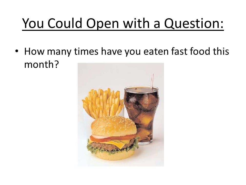 Essay About Fast Food