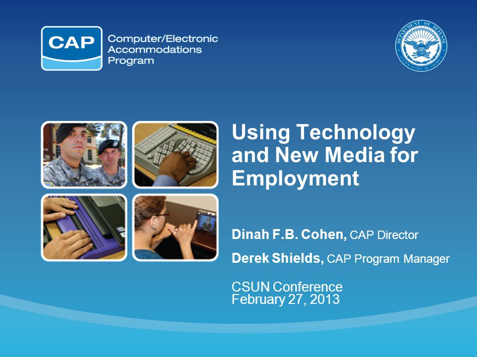 Using Technology and New Media for Employment Dinah F.B.