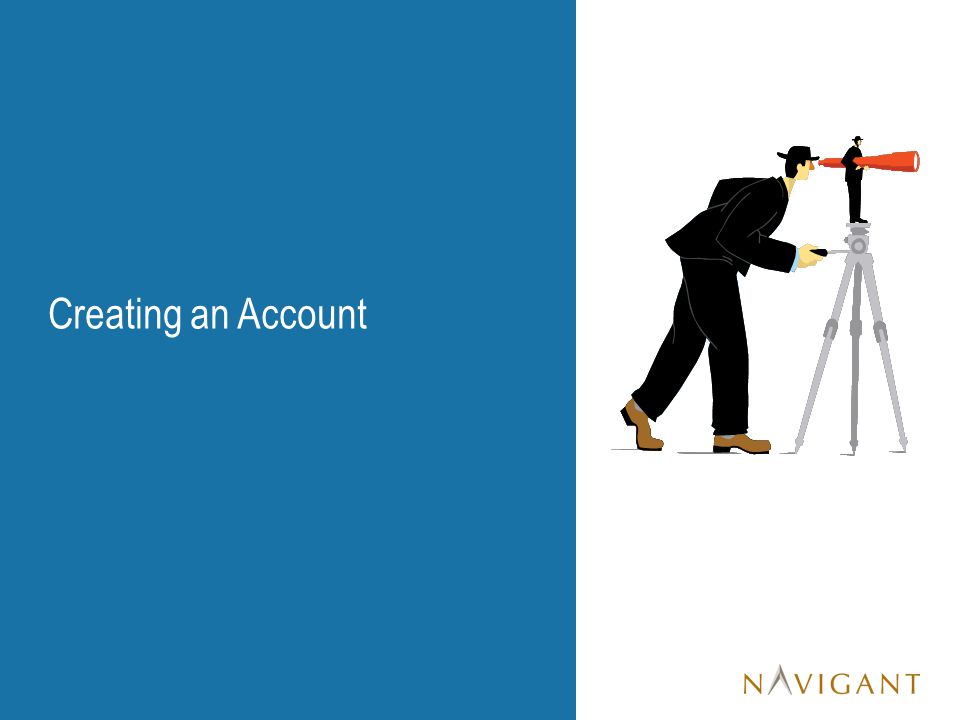 Creating an Account