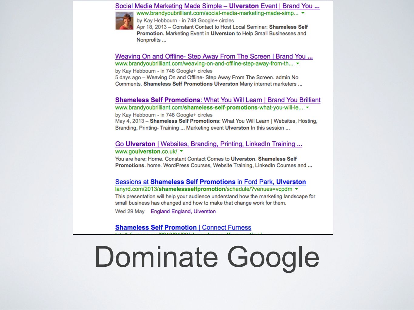 Dominate Google