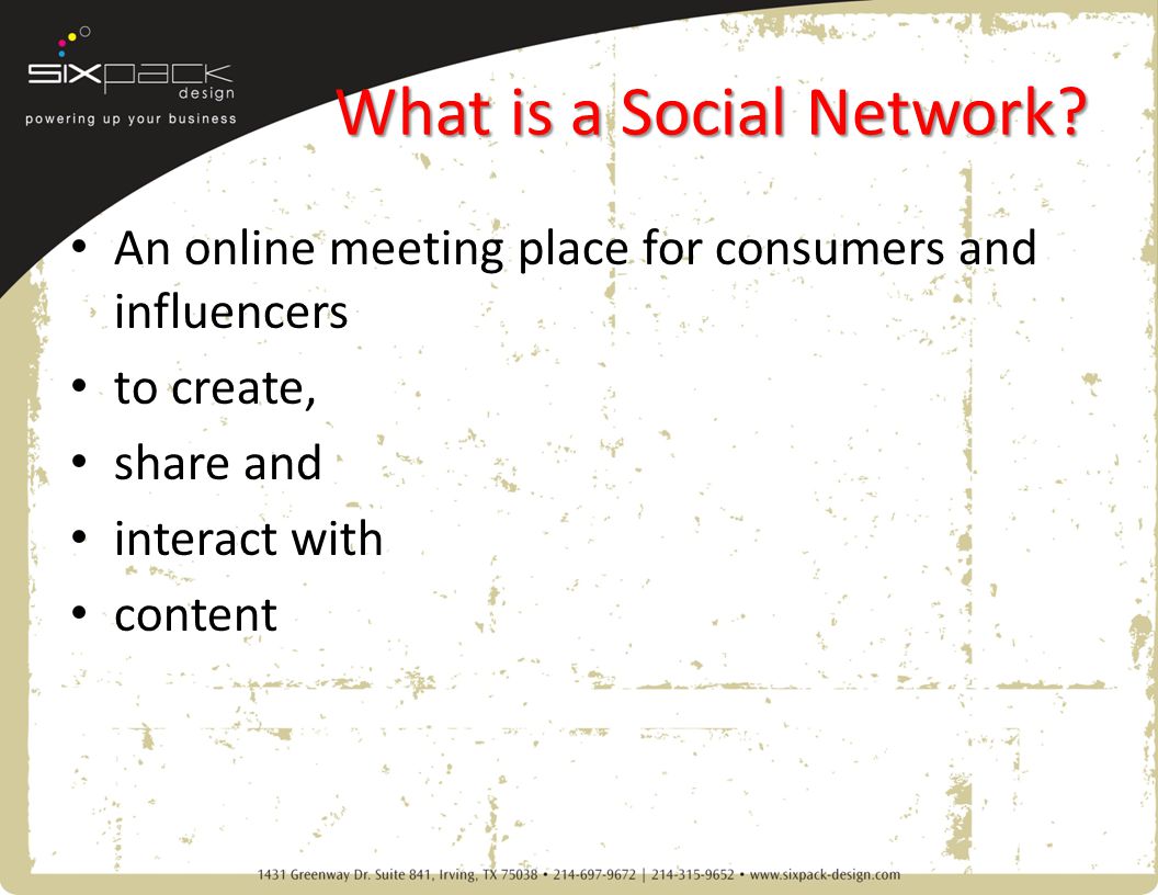 What is a Social Network.