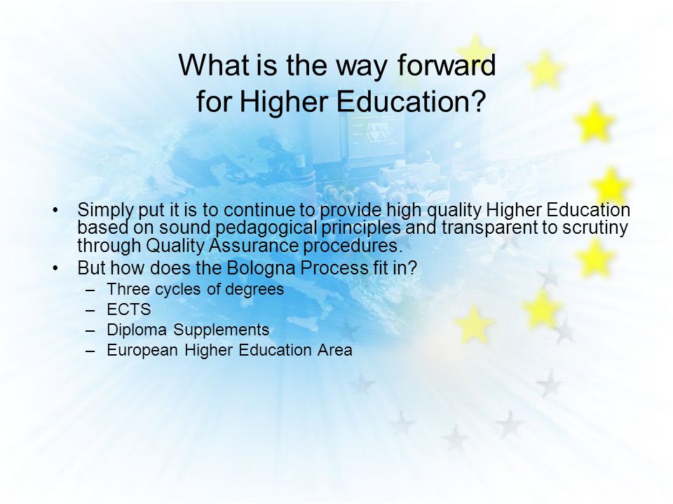 What is the way forward for Higher Education.