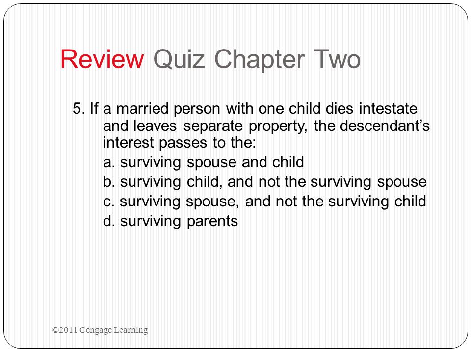 Review Quiz Chapter Two 5.