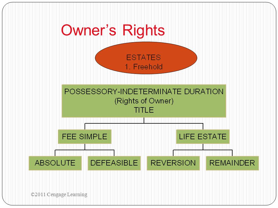 Owner’s Rights ©2011 Cengage Learning