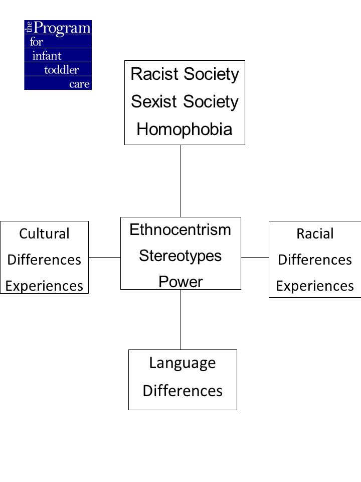 Racist Society Sexist Society Homophobia Ethnocentrism Stereotypes Power Language Differences Racial Differences Experiences Cultural Differences Experiences