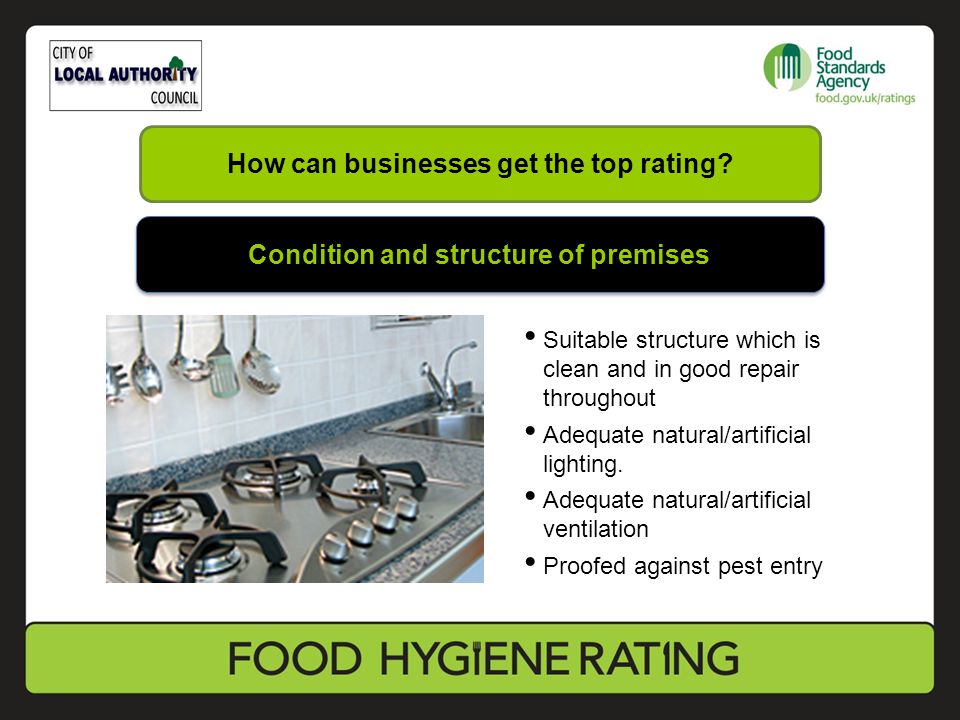 How can businesses get the top rating.