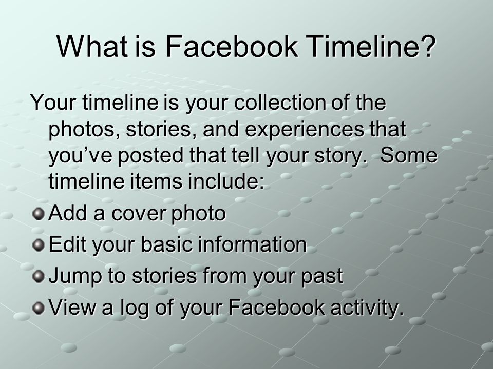 What is Facebook Timeline.