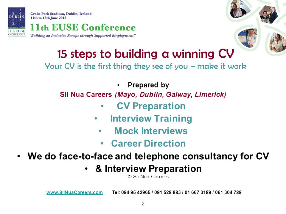 building your cv