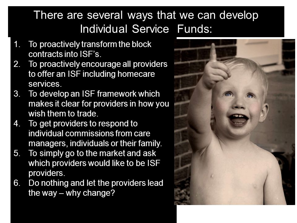 1.To proactively transform the block contracts into ISF’s.