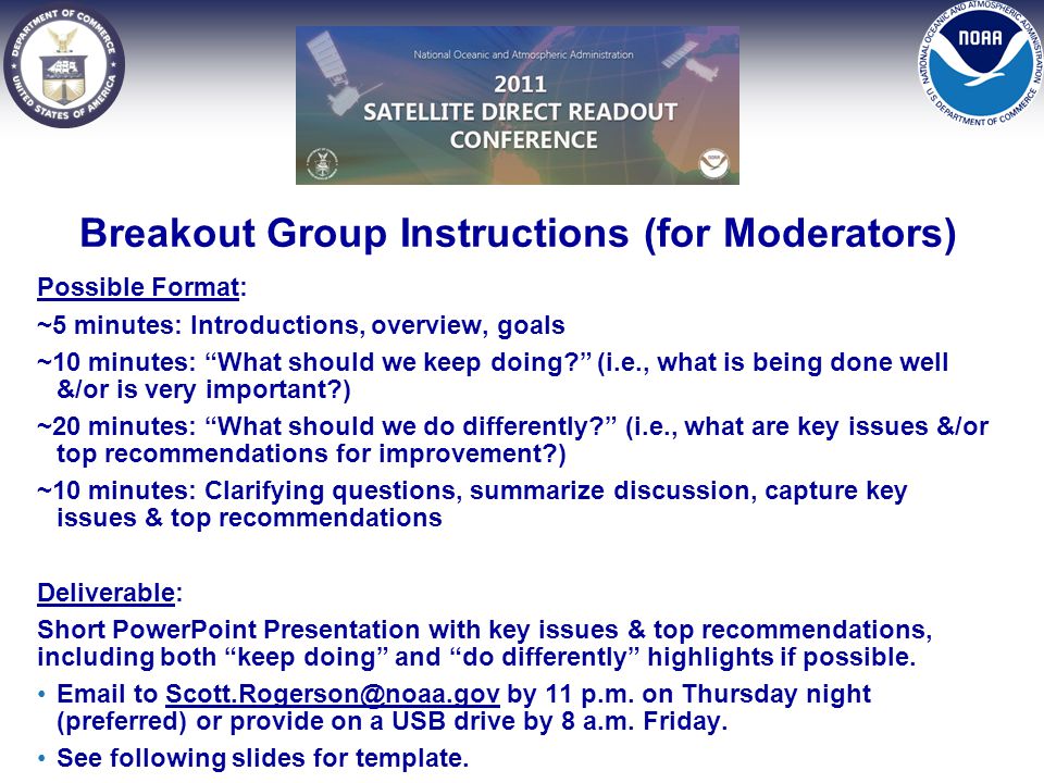 breakout group instructions four breakout groups will meet for two issue discussion recommendation format