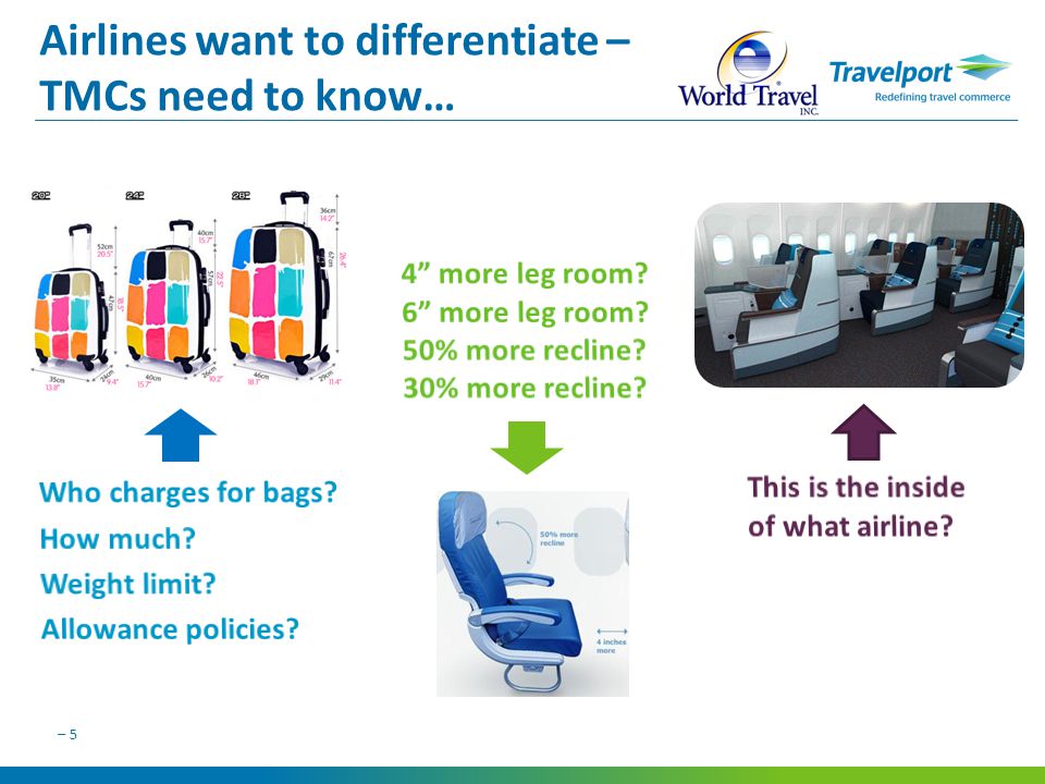 – 5 Airlines want to differentiate – TMCs need to know…
