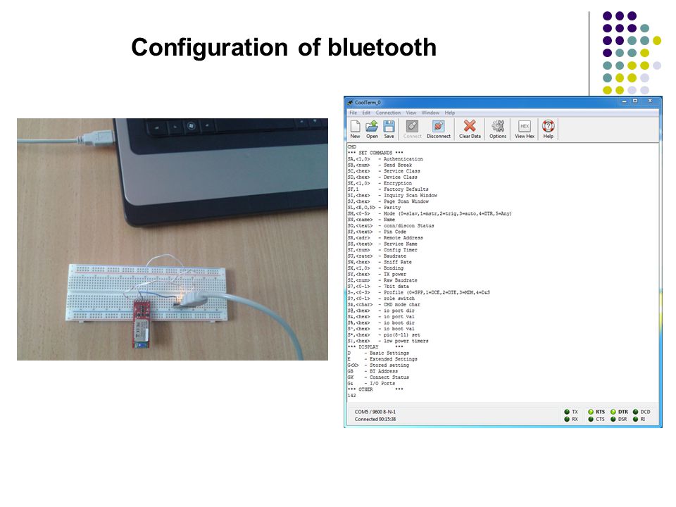 Configuration of bluetooth