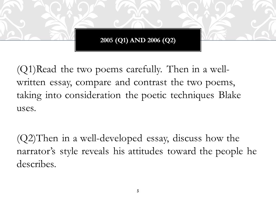 compare contrast two poems write essay compare contrast two poems write essay