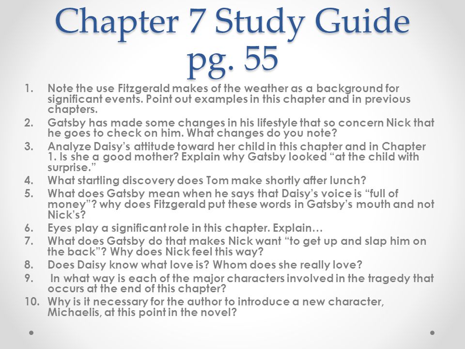 Great Gatsby Thesis Statements