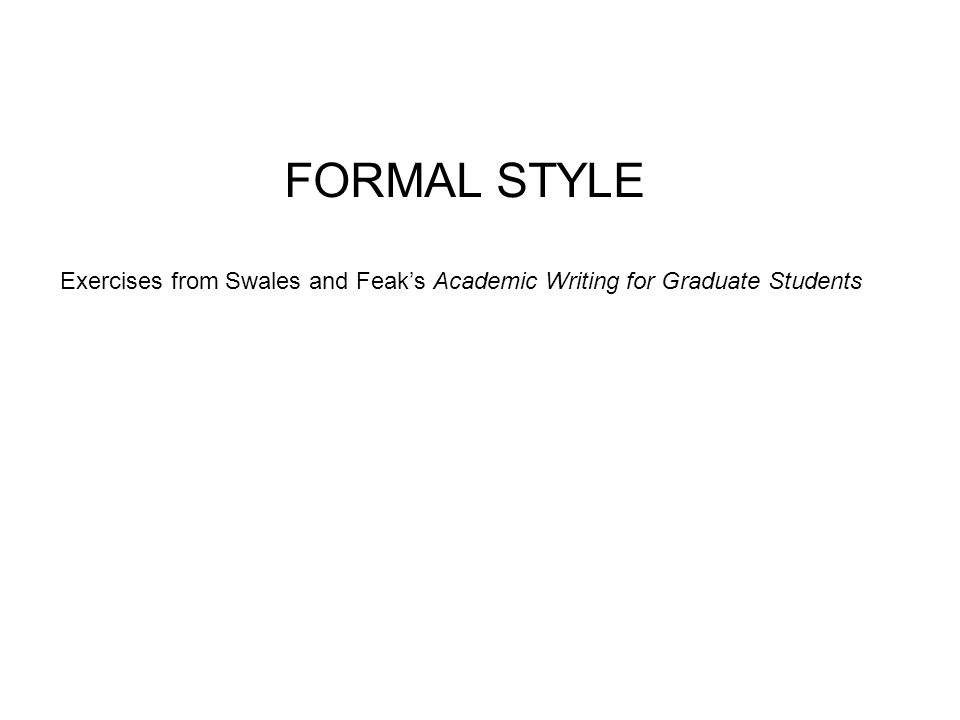 Swales academic writing graduate students