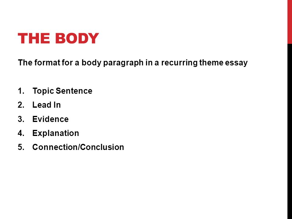 Essay Theme