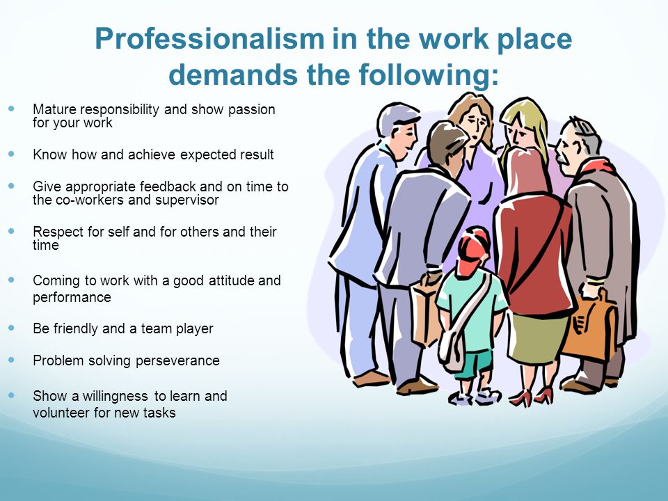 Professionalism dress behavior social workplace