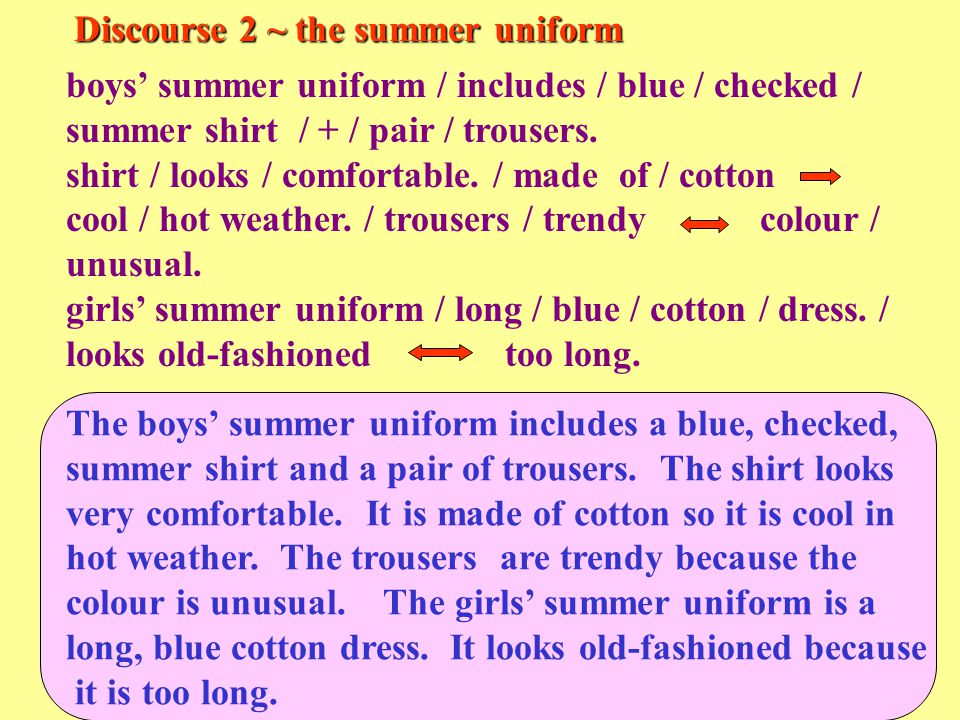 Discourse 2 ~ the summer uniform boys’ summer uniform / includes / blue / checked / summer shirt / + / pair / trousers.