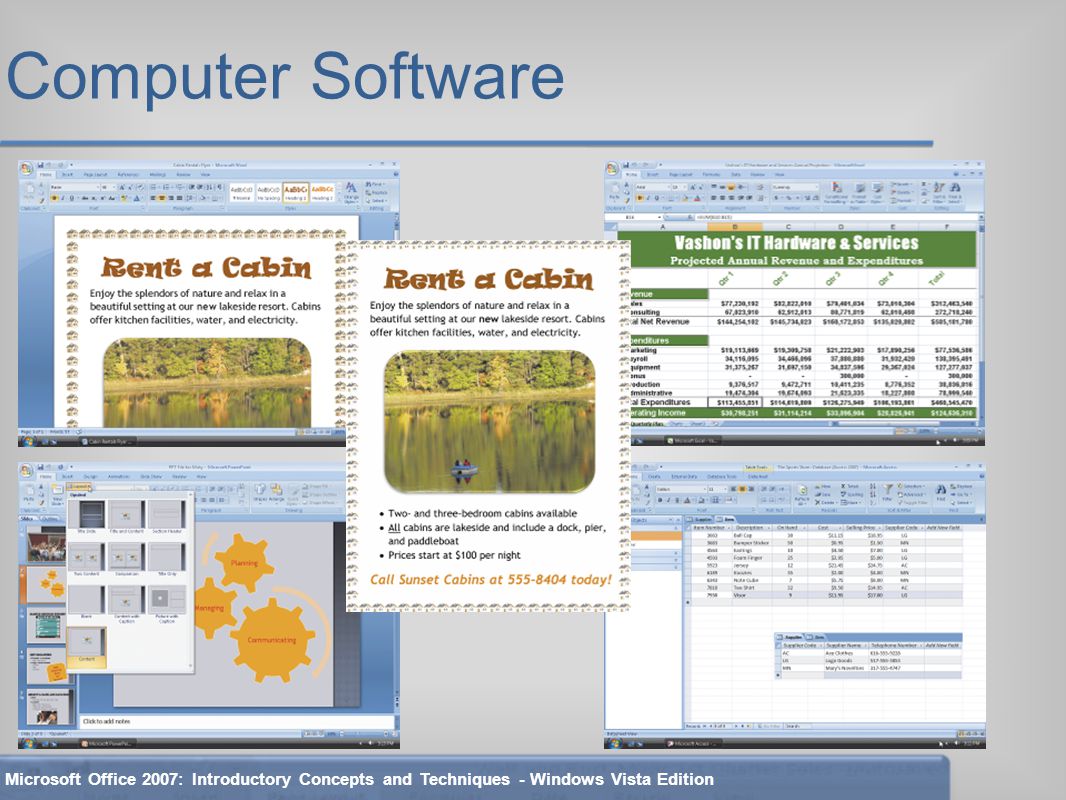 Computer Software Microsoft Office 2007: Introductory Concepts and Techniques - Windows Vista Edition