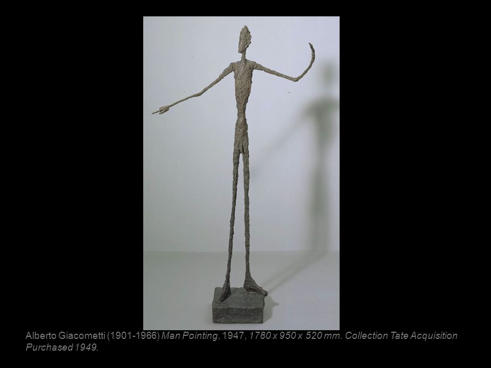Alberto Giacometti (1901 ‑ 1966) Man Pointing, 1947, 1780 x 950 x 520 mm.