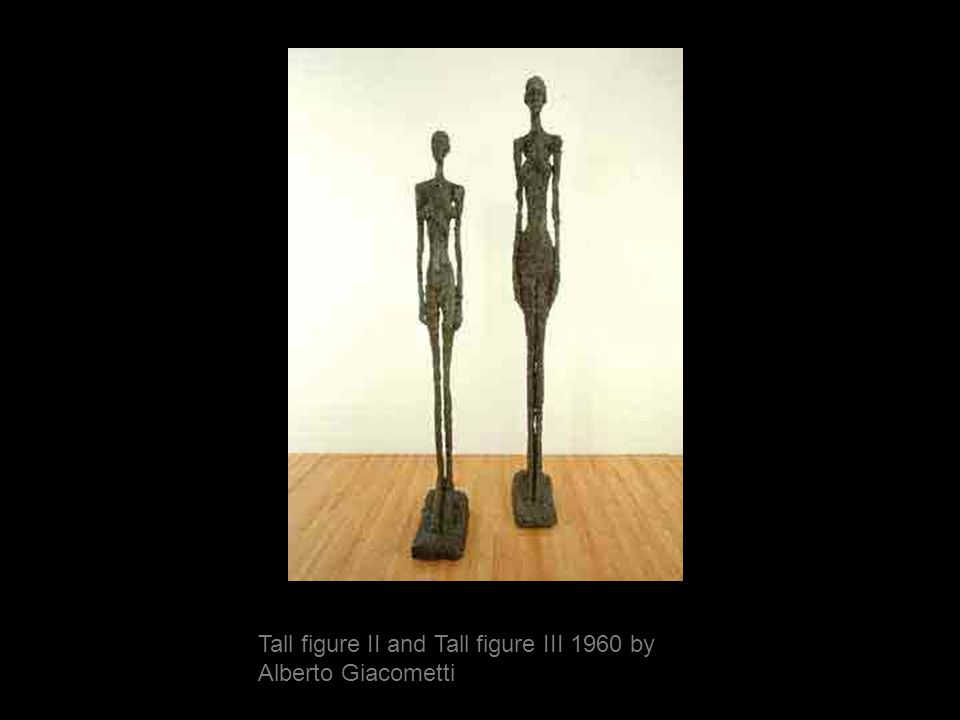 Tall figure II and Tall figure III 1960 by Alberto Giacometti