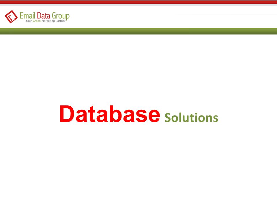 Database Solutions