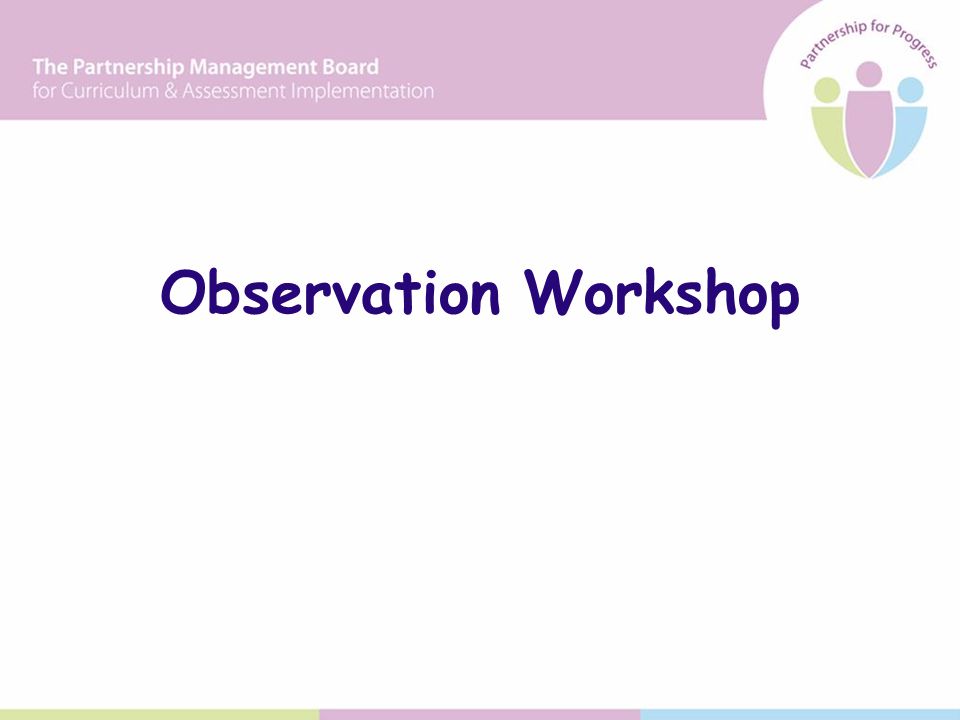 Observation Workshop