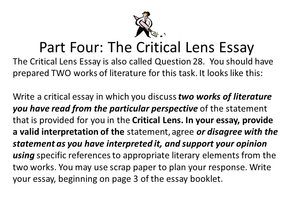 Regents exam critical lens essay