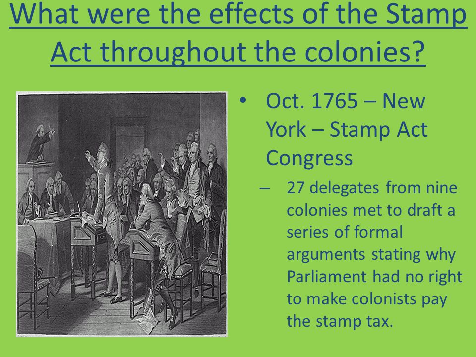 effects of the stamp act
