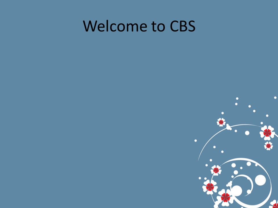 Welcome to CBS