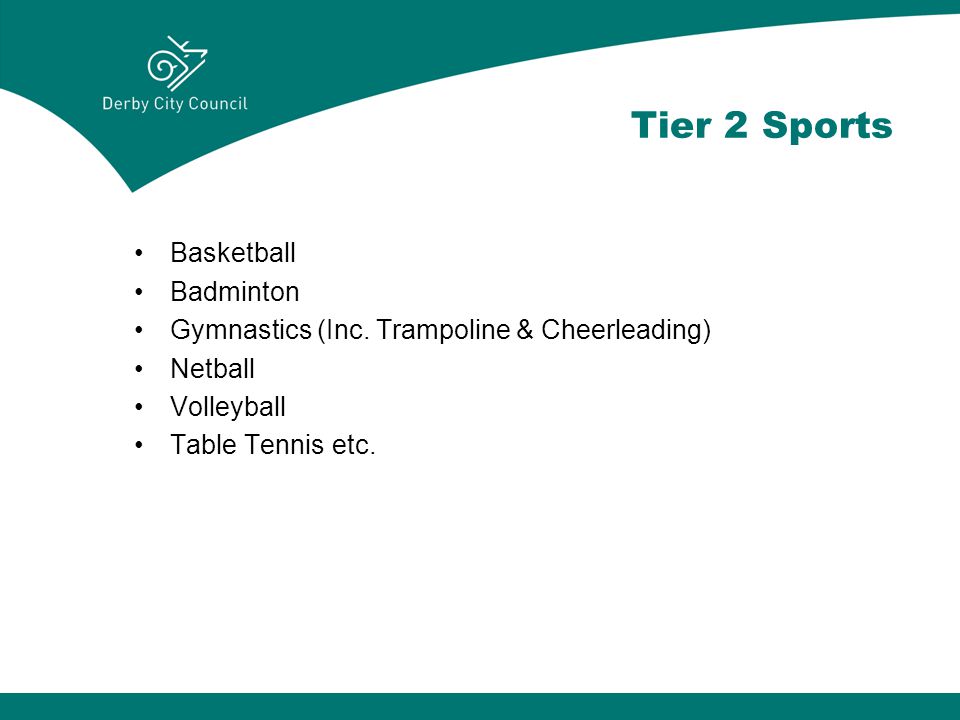 Tier 2 Sports Basketball Badminton Gymnastics (Inc.