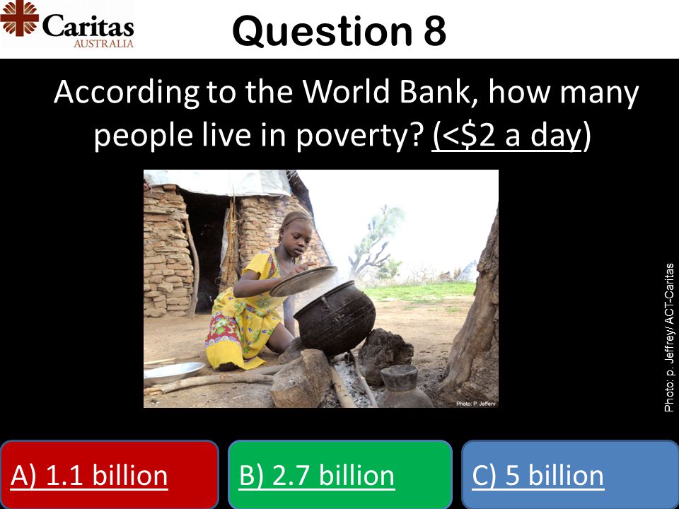 According to the World Bank, how many people live in poverty.