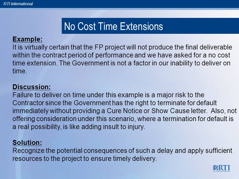 termination for default termination for default