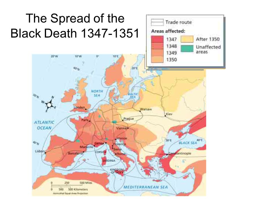 The Spread of the Black Death