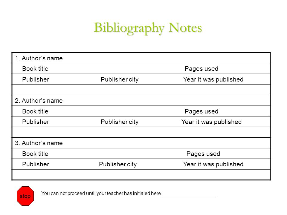 Bibliography Notes 1.