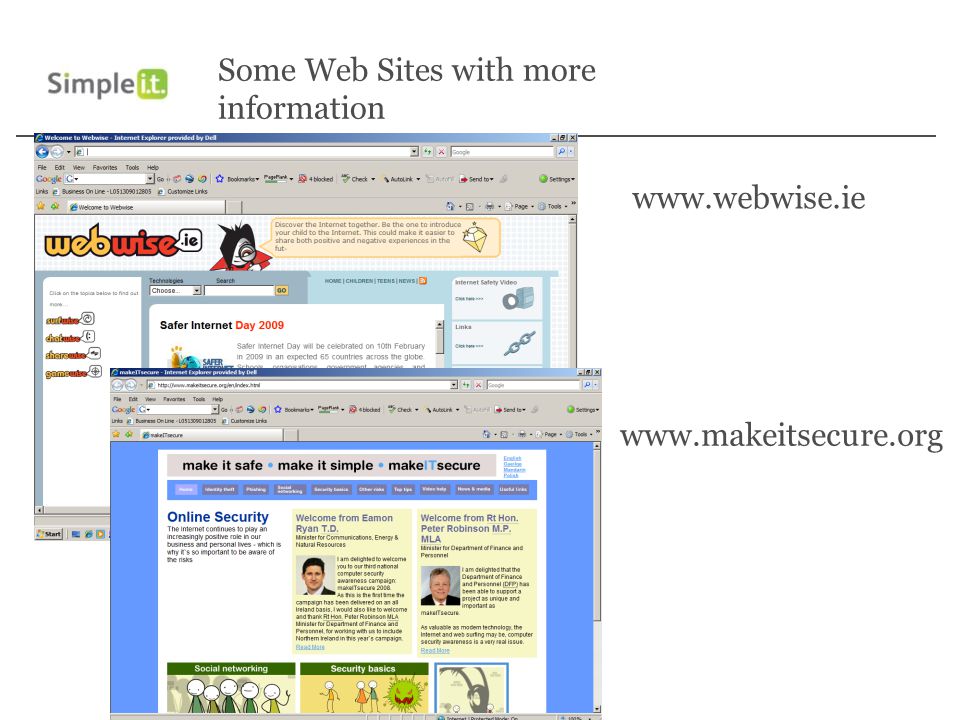 Some Web Sites with more information