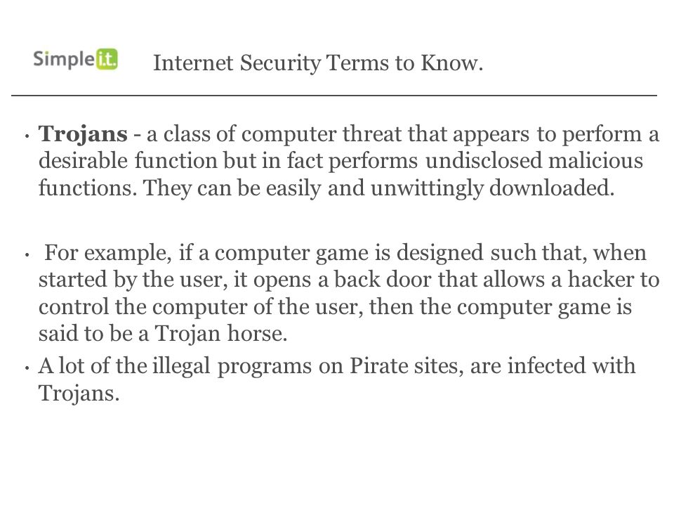 Internet Security Terms to Know.