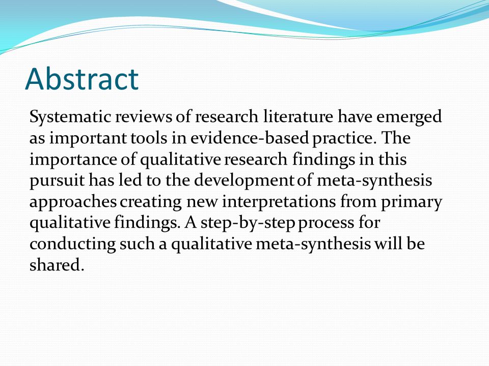 Cooper h m integrating research a guide for literature reviews