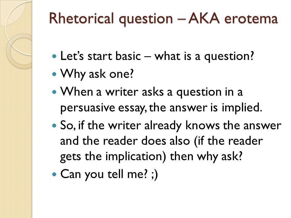 Can you ask rhetorical questions in an essay