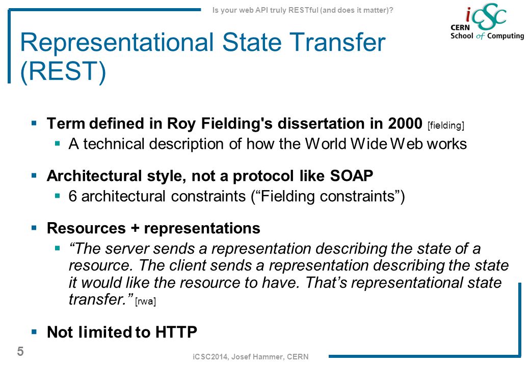 is your web api truly restful and does it matter 1 icsc2014 web works uci